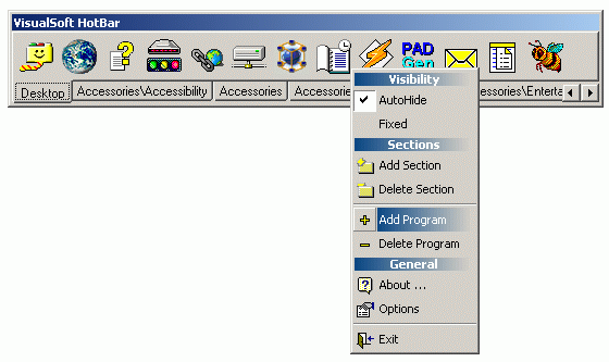 HotBar Screenshot